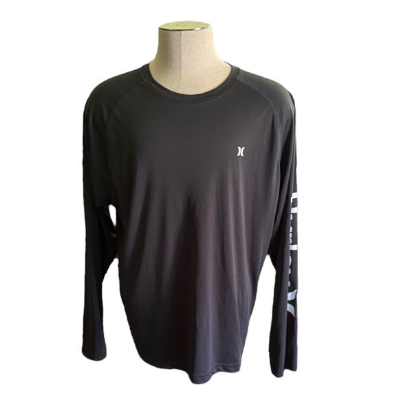 Hurley Other - Hurley Mens Gray Long Sleeve Swim Beach Summer Shirt Size Large